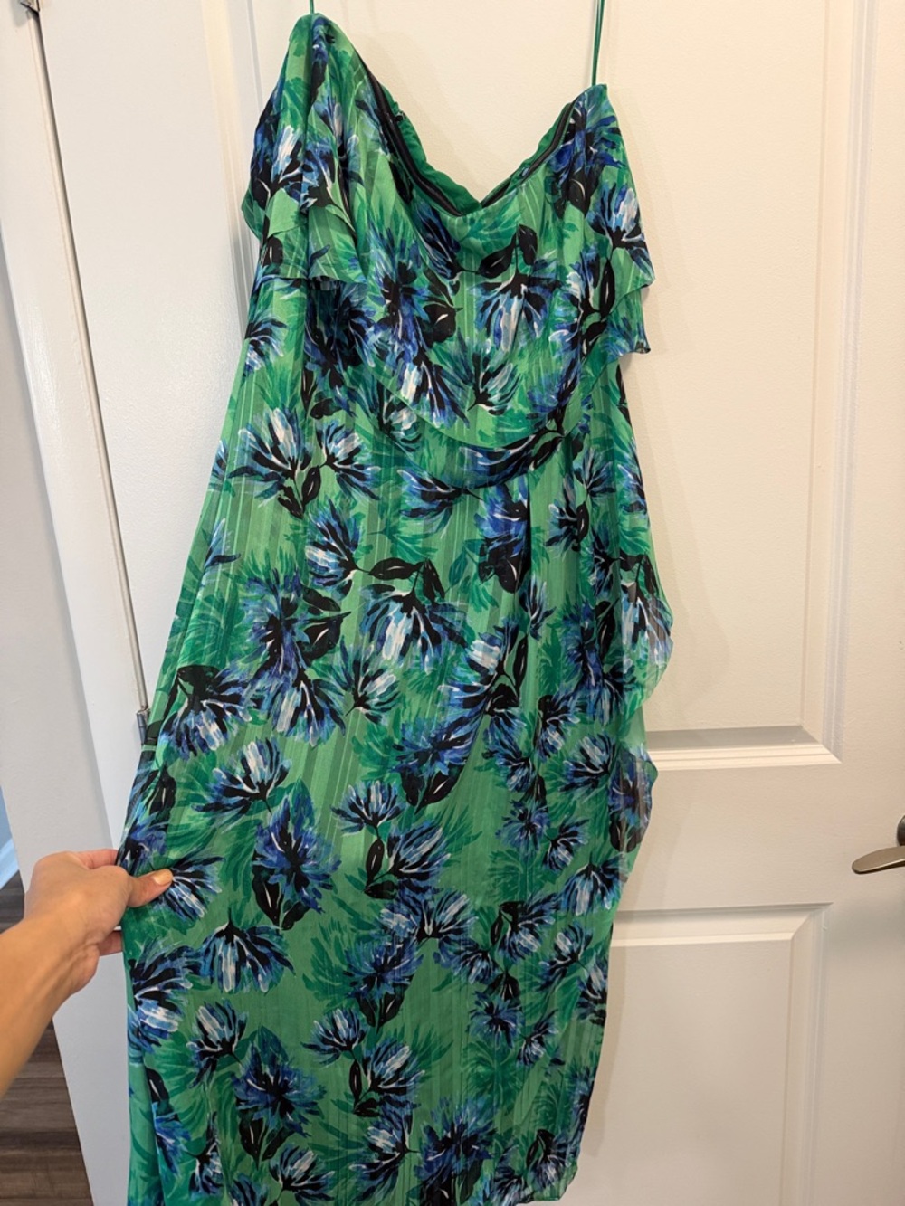 Banana Republic Blue and Green Maxi Dress